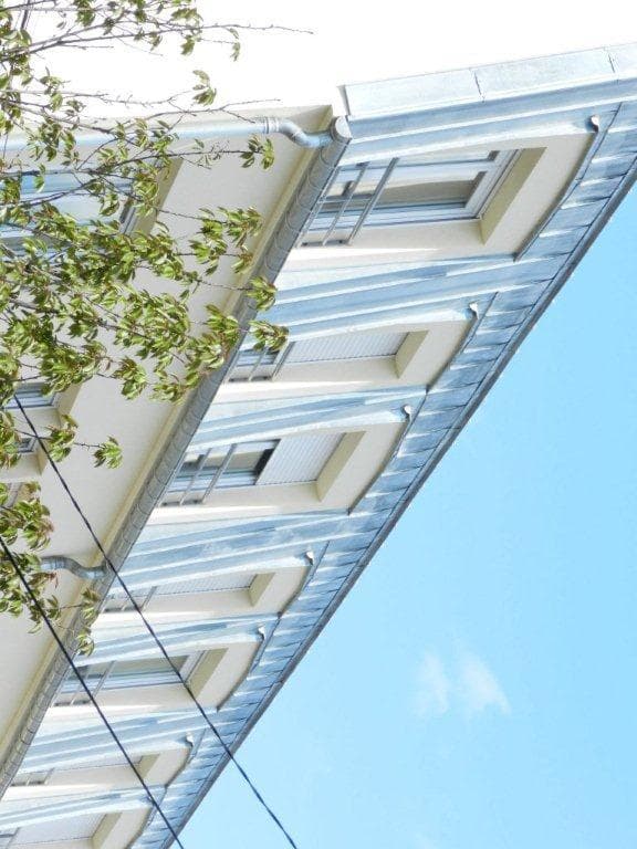 Toiture immeuble ardoises - vue d'ensemble