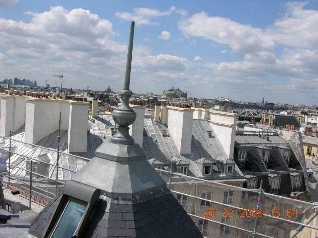 Travaux de zinguerie - encadrement lucarne