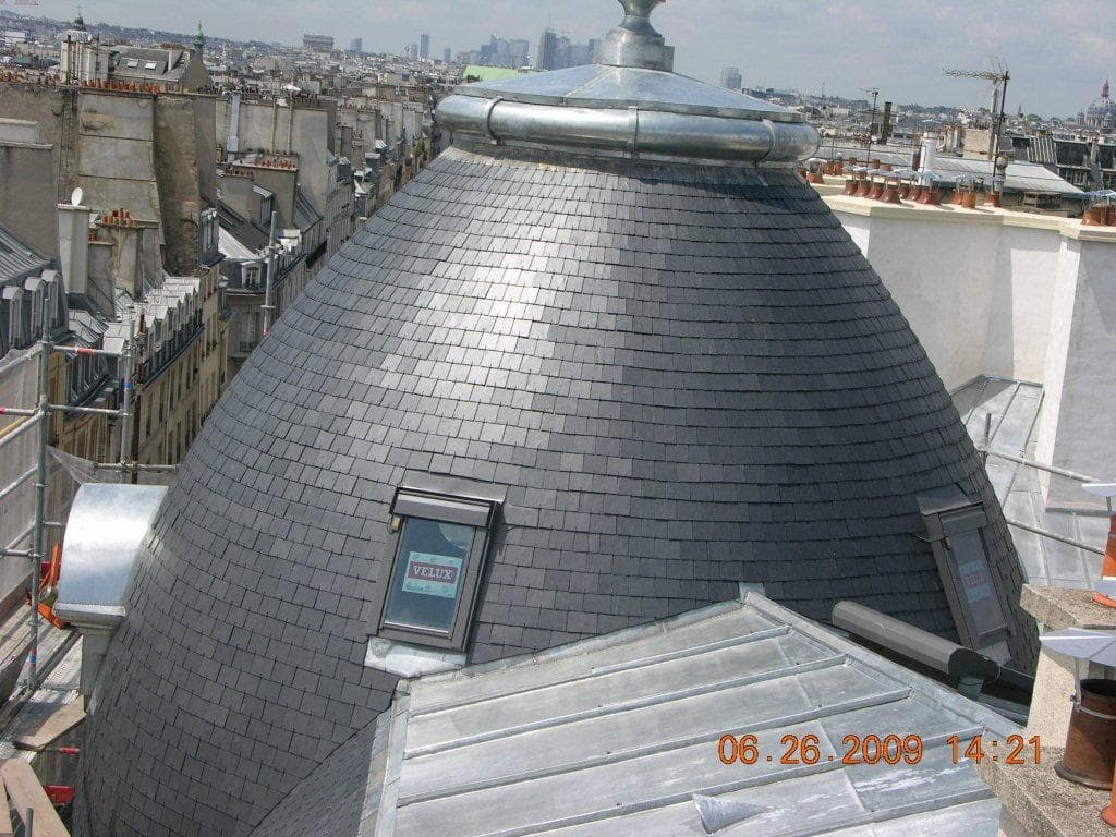 Renovation toiture - detail ardoises