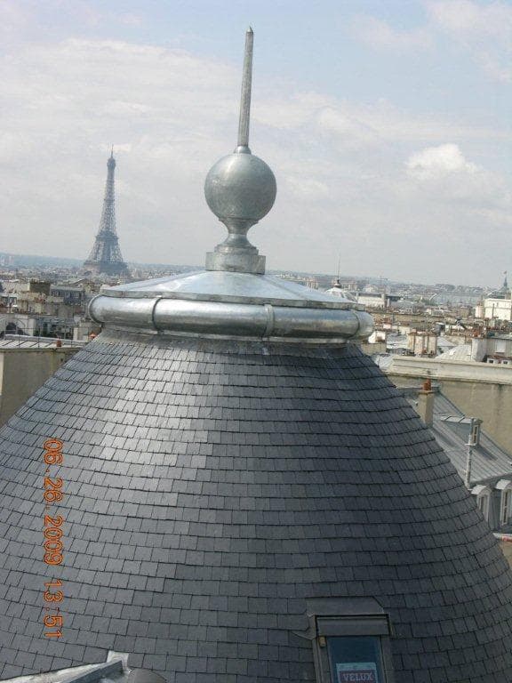 Chantier de couverture ardoises