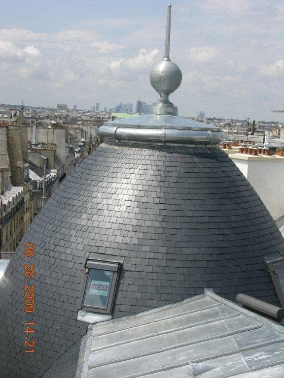 Pose de couverture - vue chantier